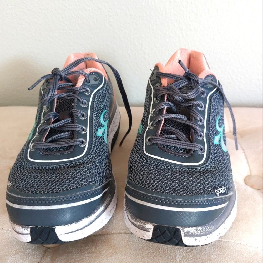 Gravity Defyer Gdefy Mighty Walk Athletic Walking Gravity Grey Peach sz.6.5 us - Picture 5 of 12